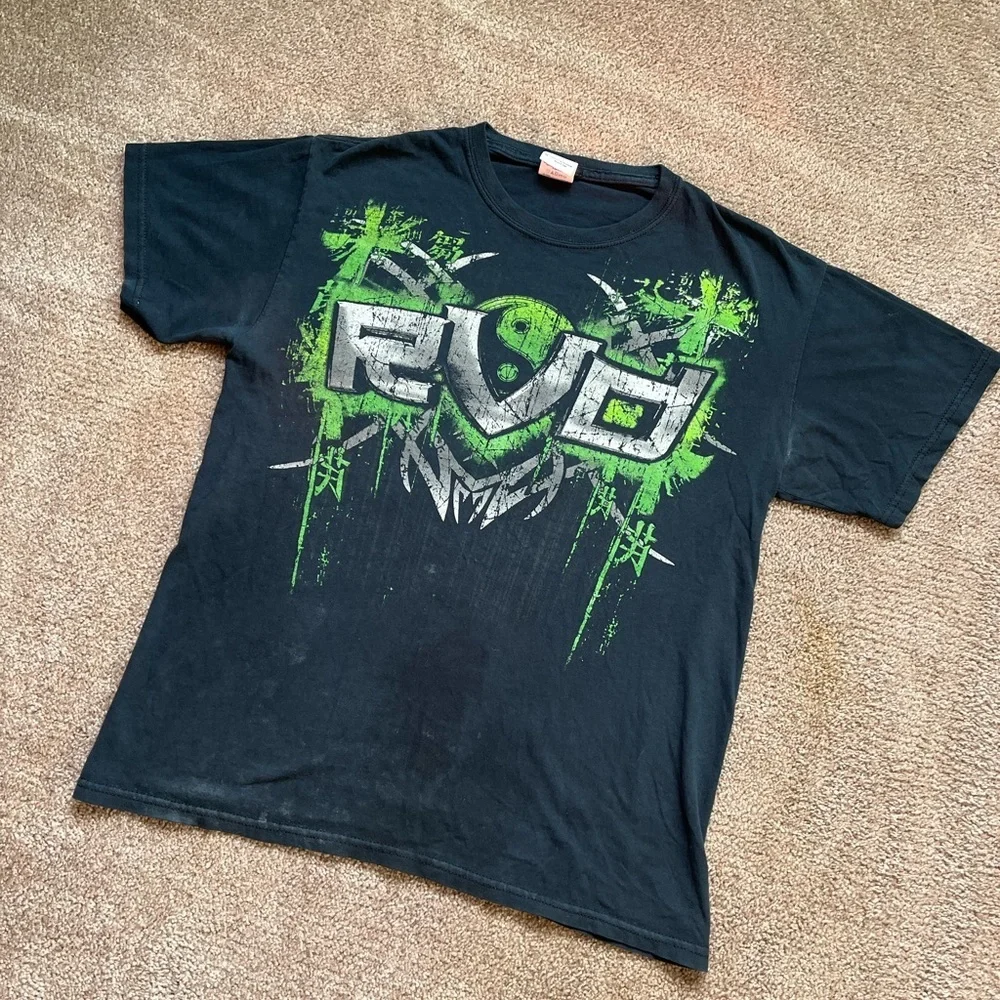 VTG 00’s / Y2K Rob Van Damn Faded Black Tee